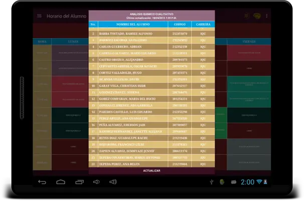 Horario CCV android App screenshot 0