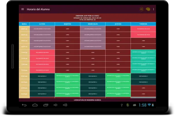 Horario CCV android App screenshot 3