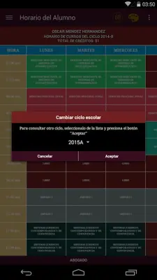 Horario CCV android App screenshot 4