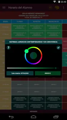 Horario CCV android App screenshot 5